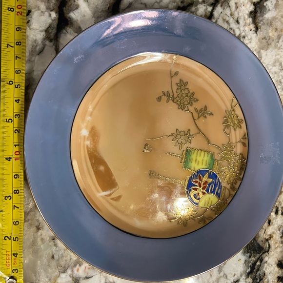 Super rare vintage Noritake China iridescent hand painted china 13 pieces - Picture 13 of 17